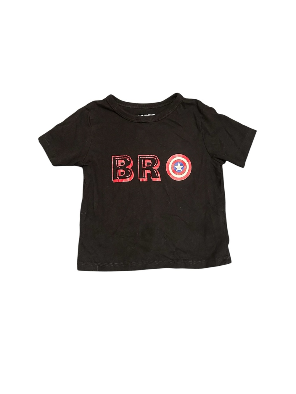 Black Captain America 'BRO' Graphic Tee